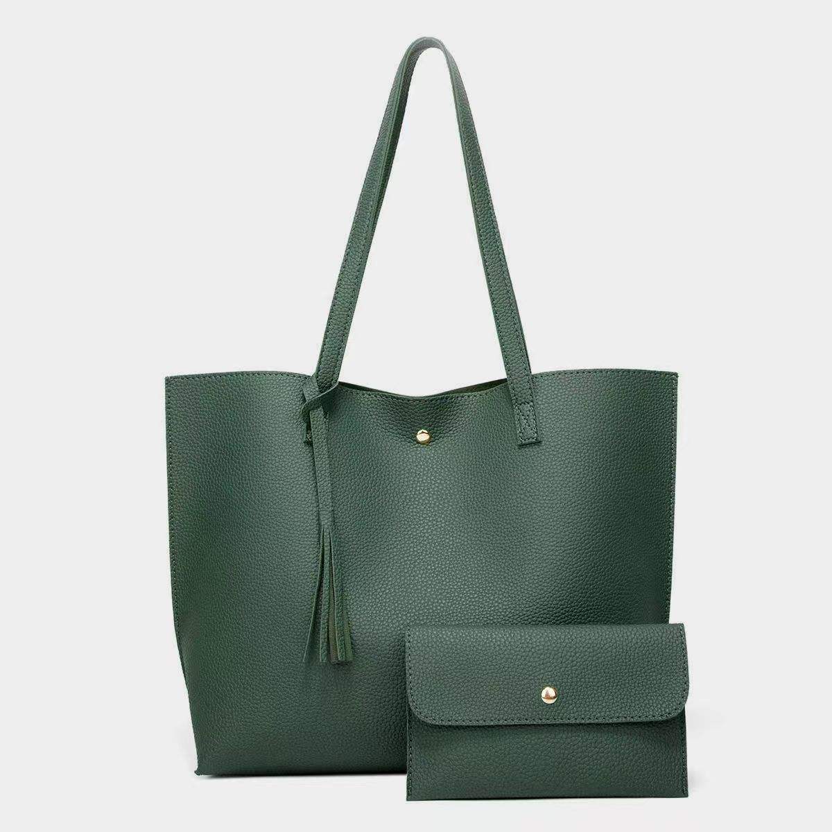 Sac Fourre-Tout Femme en Cuir Végétalien – Pochette Offerte